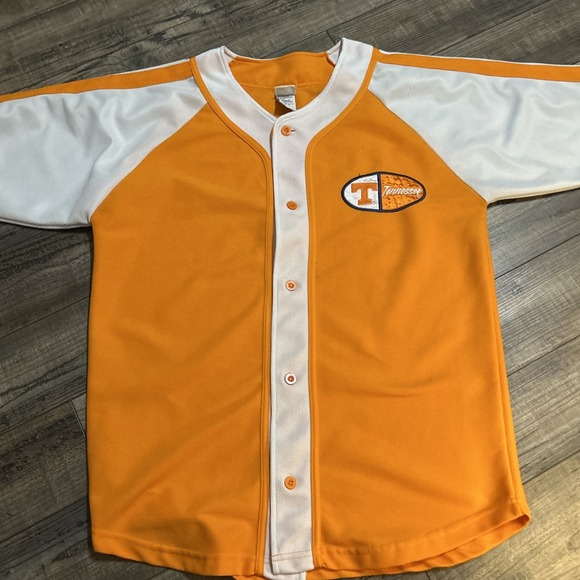 Signal Sport Other - Signal Sport‎ Jersey Mens Size L Orange Tennessee Button Up Baseball Shirt Team